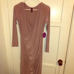 Mauve evening dress